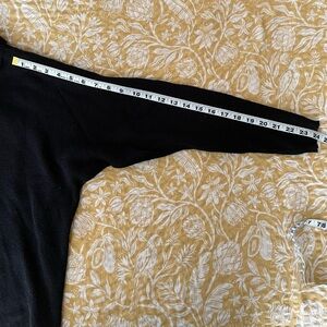 Cyrus black cropped bat wing Sweater